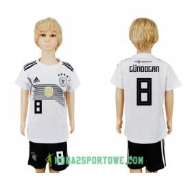 Koszulka Niemcy Gundogan 8 Dziecięcy Mistrzostwa Świata 2018 Domowe Stroje Piłkarskie